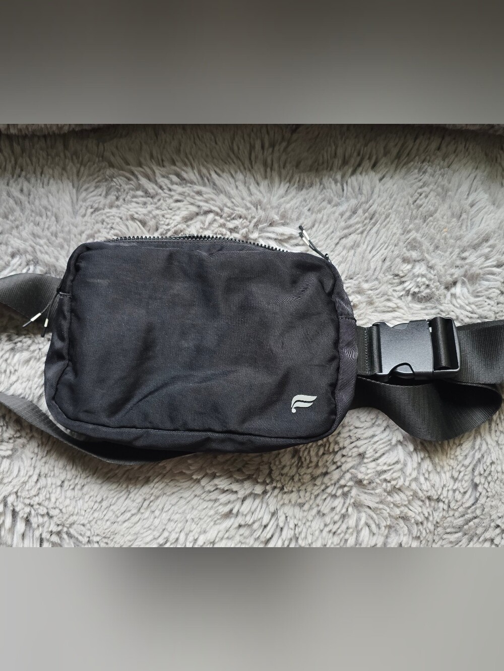 Fabletics Large Black Crossbody Sling Bag